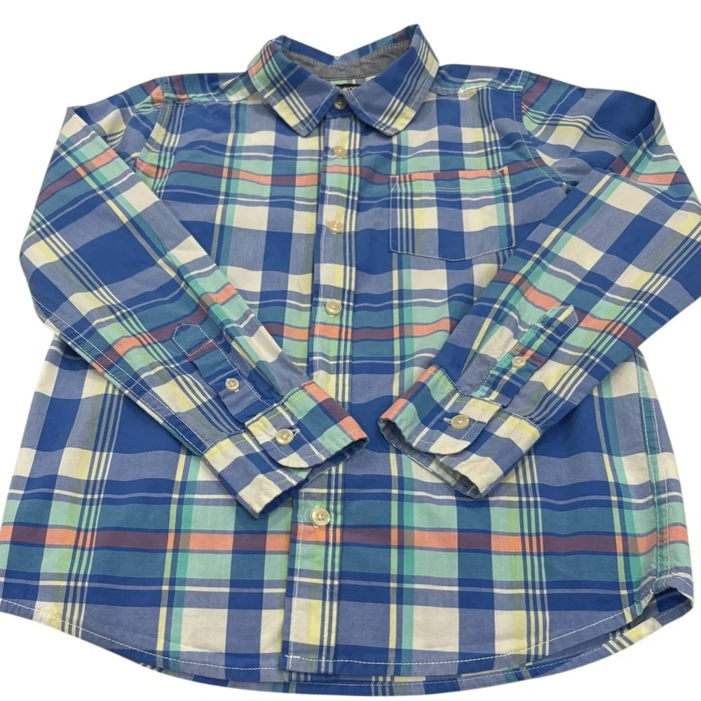 OshKosh B'gosh Blue Plaid Button-Down Shirt